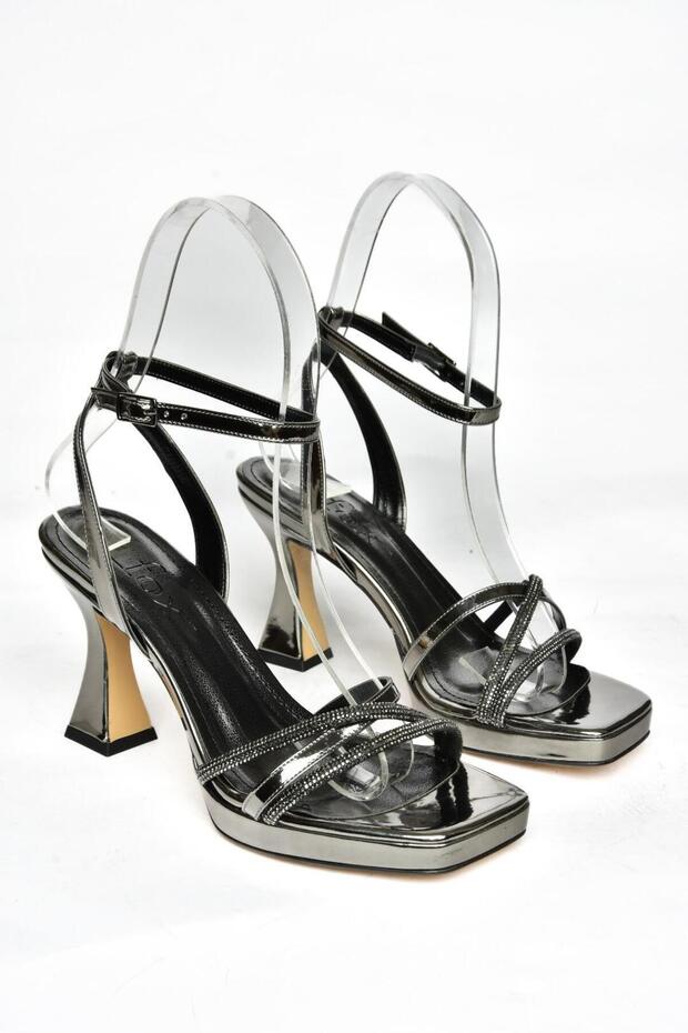 S569312534 Platinum Mirror vastag sarkú női estélyi cipő - 5