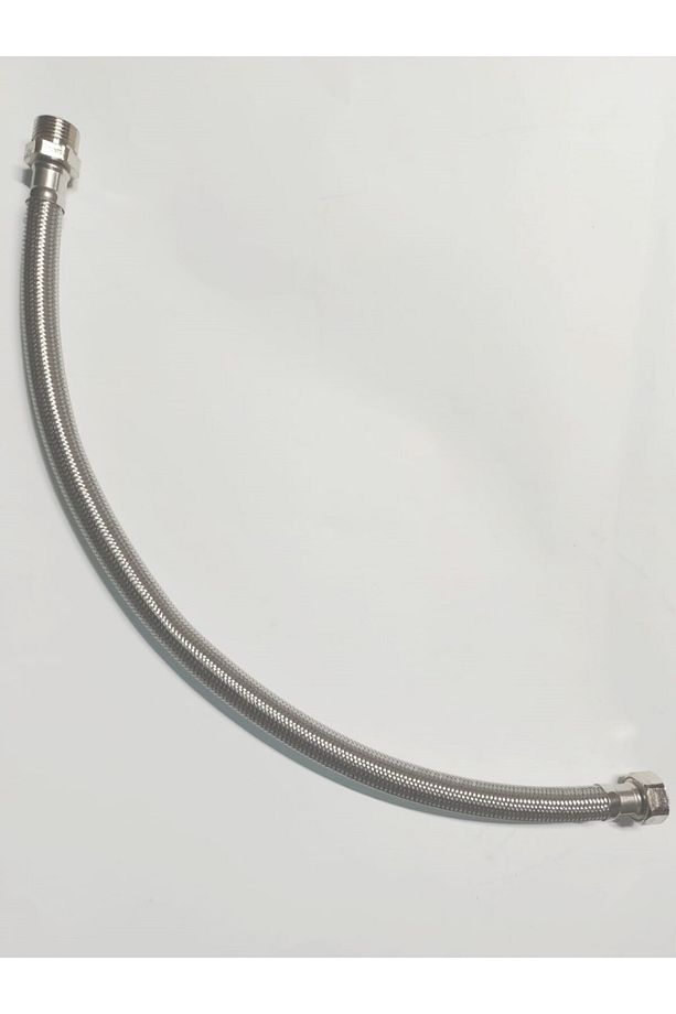 1/2*1/2 Nipelli TERMOSİFON 12*16 Çelik Hortum 100 Cm - 1