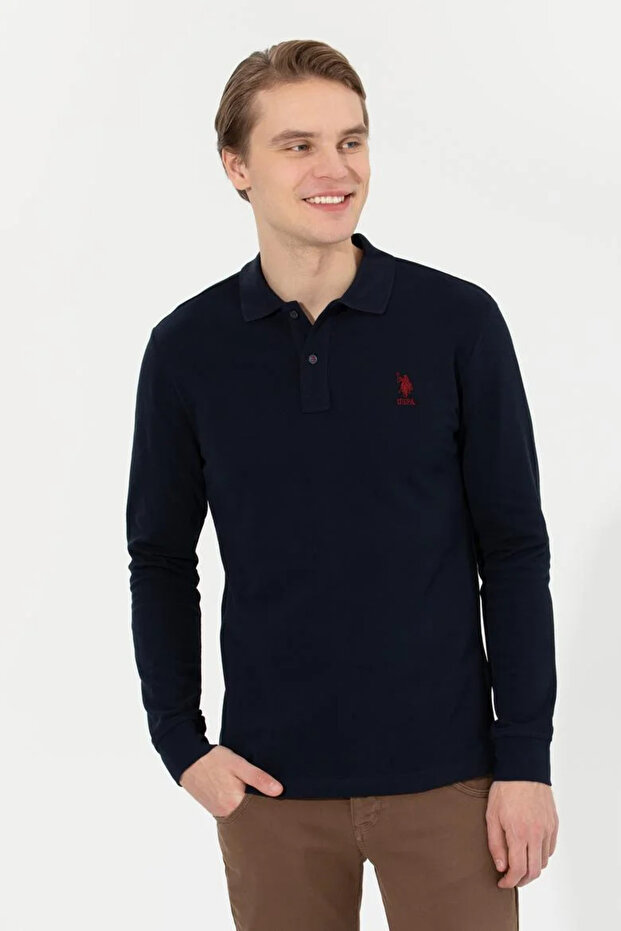 Erkek Lacivert Basic Sweatshirt - 2