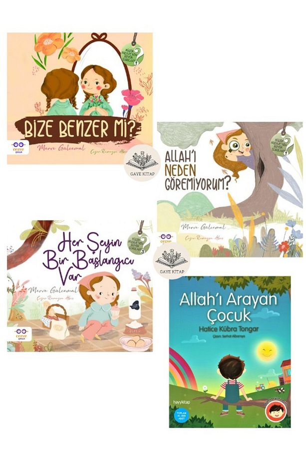 Bize Benzer mi?-Allah'ı Neden Göremiyorum?-Her Şeyin Bir Başlangıcı Var-Allah'ı Arayan Çocuk4'lü Set - 1