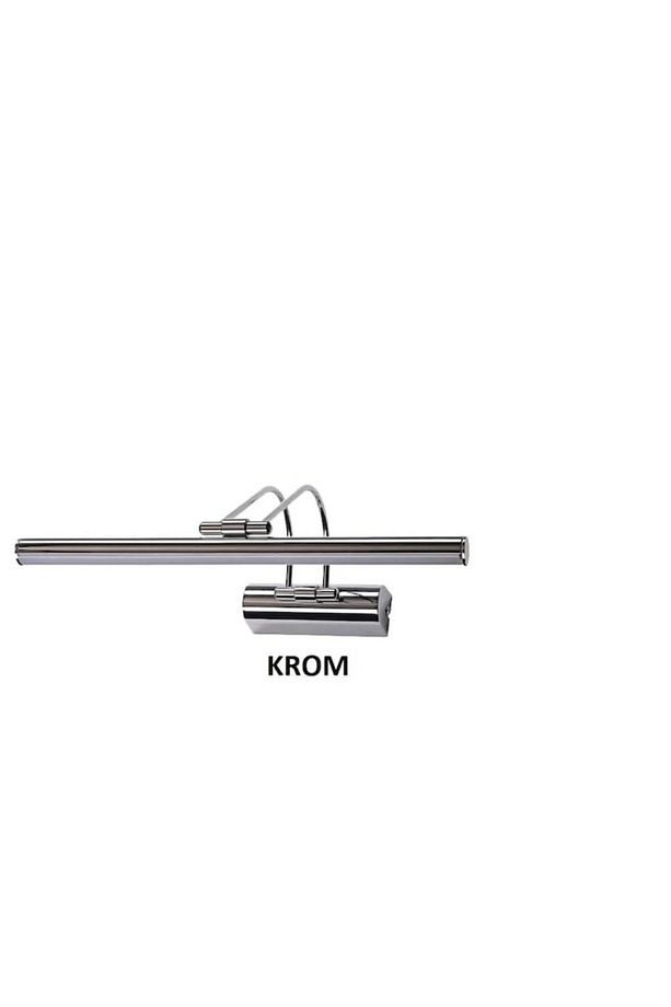 Krom Kasa Sarı Işık Banyo Duvar Ayna Tablo Aydınlatması Flüt Kuğu Ledli Aplik - 1