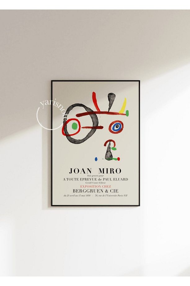 Joan Miro Çerçevesiz Poster - 6