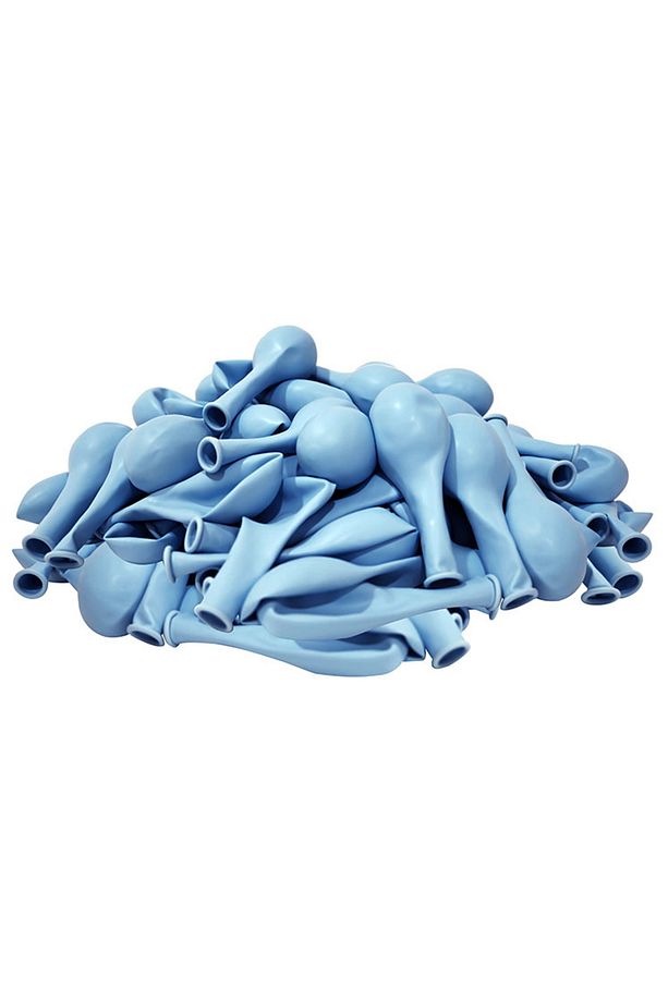 MAKARON MAVİ 20 ADET MAT BALON BÜYÜK BOY 30 CM - 4