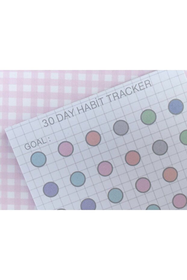 10x10 Cm Habit Tracker Notluk Notepad/defter - 2