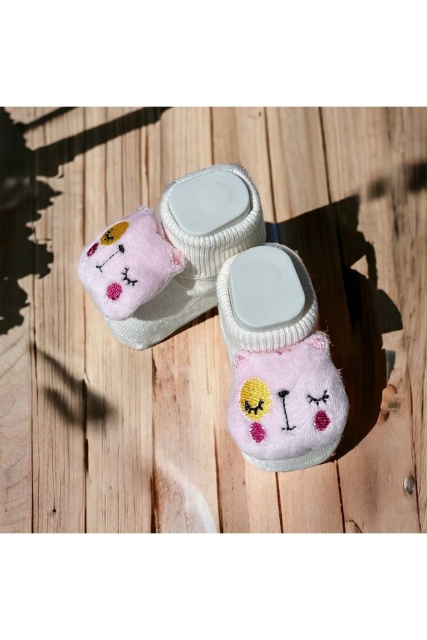 Baby Girl Booties Socks with Rattles and Toys
