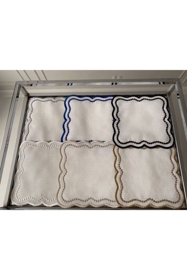 Spotted Colored Cocktail Napkin 6 Pieces