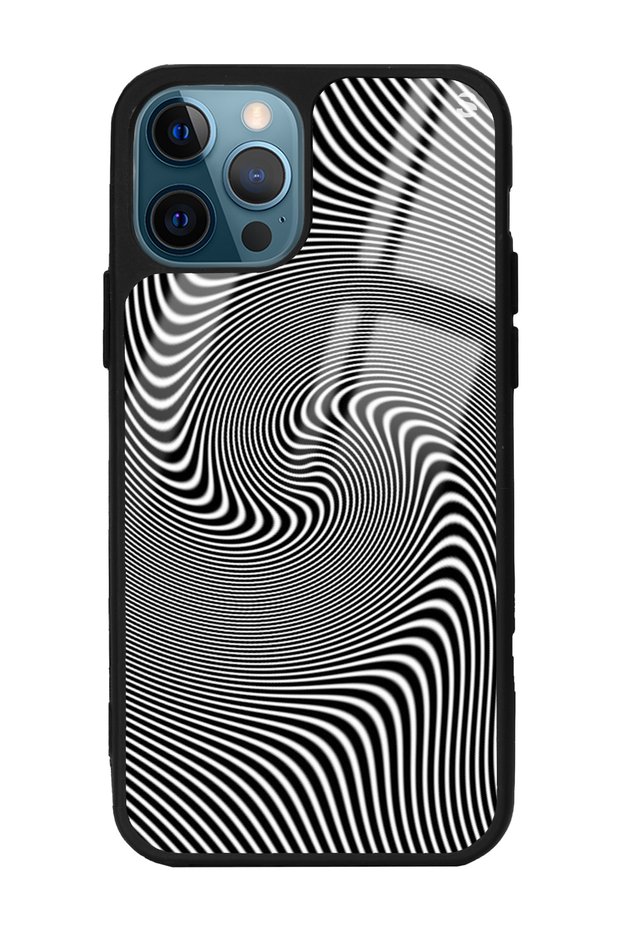 حافظة هاتف لامعة بتصميم Triptrance Wave لهاتف iPhone 13 Pro Max