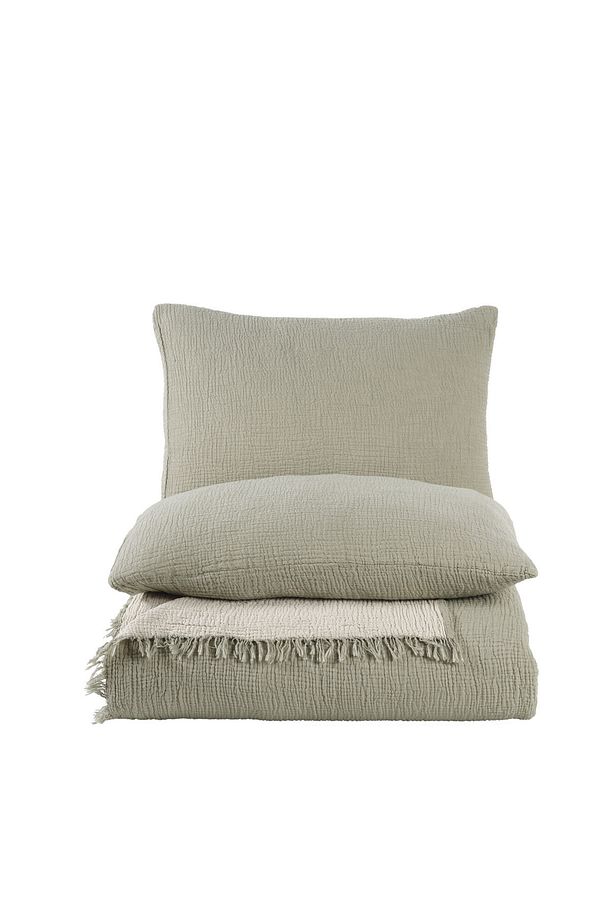Adayeşili Tek Kişilik 180x240cm Yatak Örtüsü/1 Adet 50x70cm Yastık 4 Katlı Multi Muslin %100 Pamuk - 8