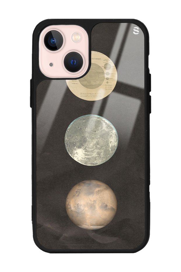 iPhone 15 Night Moon Design Glossy Phone Case