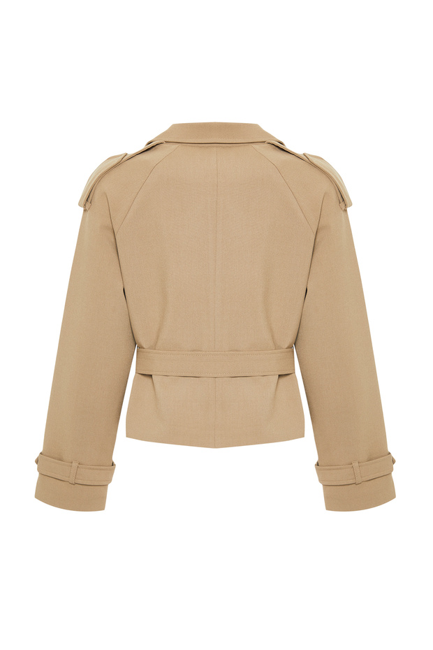 Vizon Premium Dokuma Crop Blazer Ceket TWOSS24BC00010 - 7