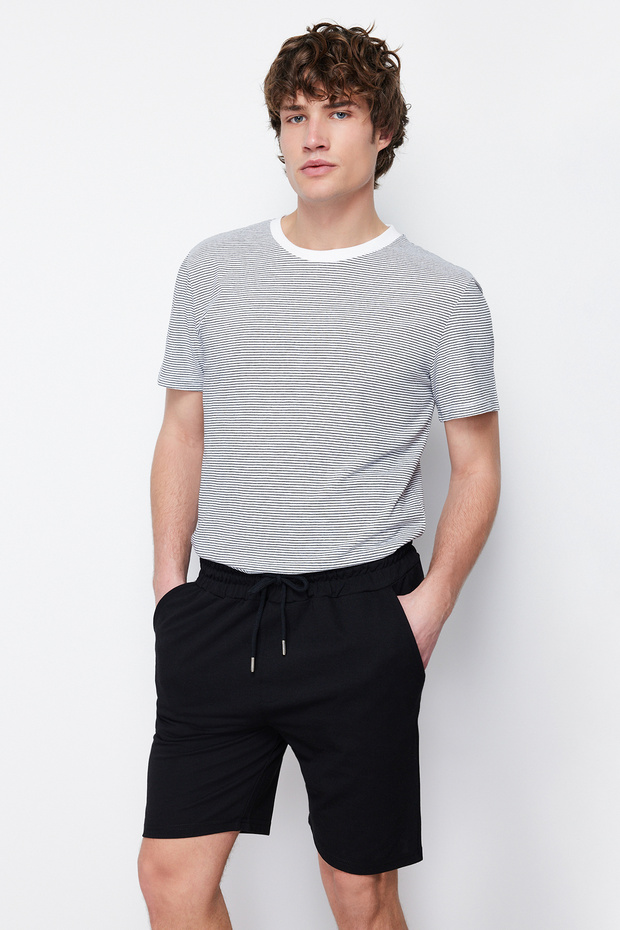 Siyah Regular Fit Şort & Bermuda TMNSS20SR0169 - 2