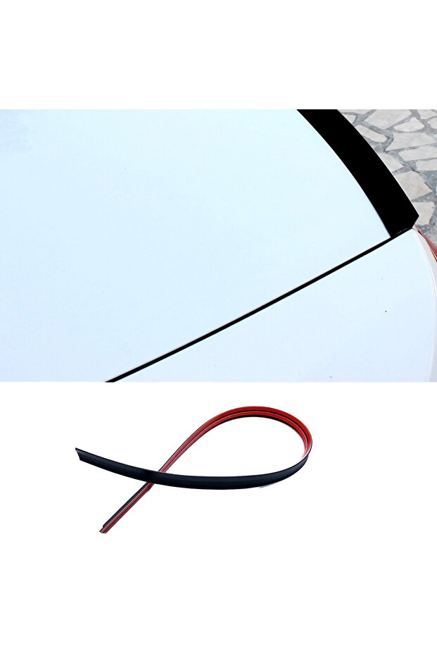 Trunk Lid Universal Thick Flat Spoiler Black 135cm