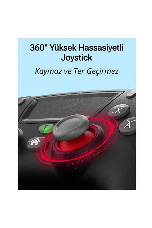 LOBO Kablosuz Oyun Konsolu Gamepad Bluetooth Joystick Android Tv Switch İos Ps4 Ps3 Pc Titreşimli - 2