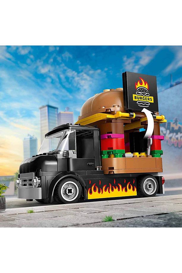 ® City Hamburger Kamyonu 60404 - 5 Yaş ve Üzeri için Yaratıcı Oyuncak Yapım Seti (194 Par - 8