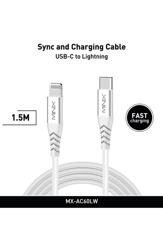 USB-C to Lightning Cable 150cm White - 1