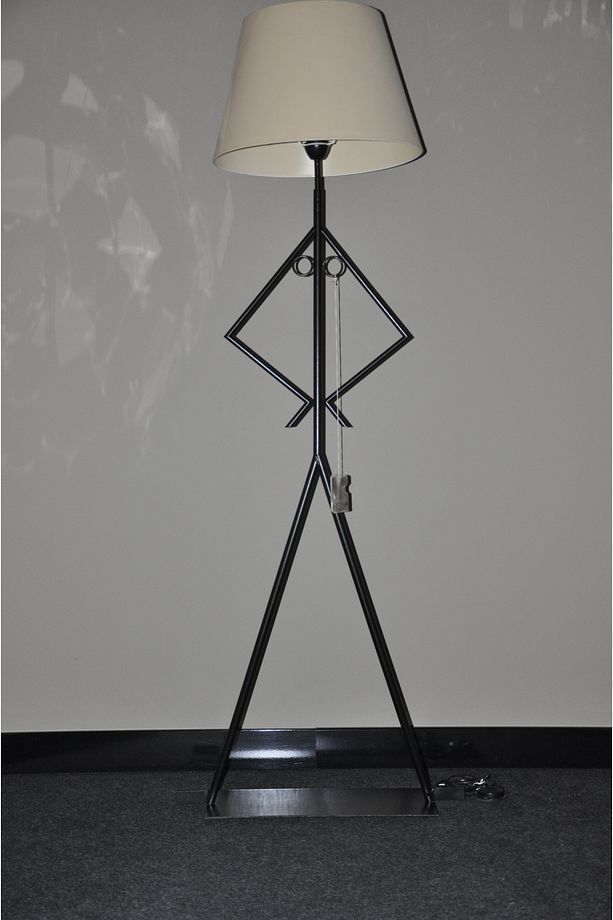 Adam Model Keten Şapka Abajur - 1