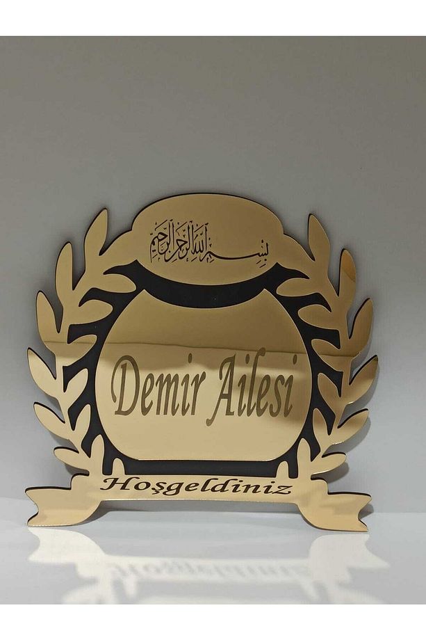 Hoşgeldiniz Yazılı Kapı Isimliği Kapı Süsü Duvar Süsü Duvar Dekoru - 1