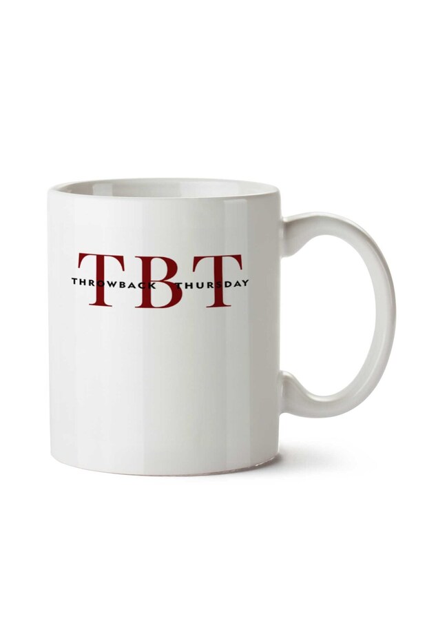 كوب Throwback Thrusday مطبوع على الجانبين - 1