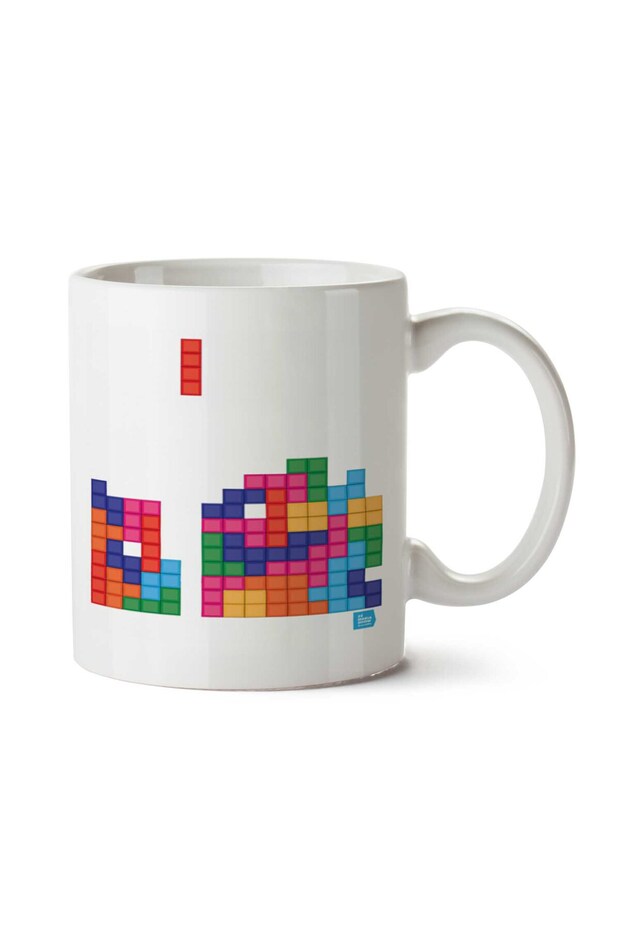 كوب مطبوع على الجانبين من Tetris Gaming