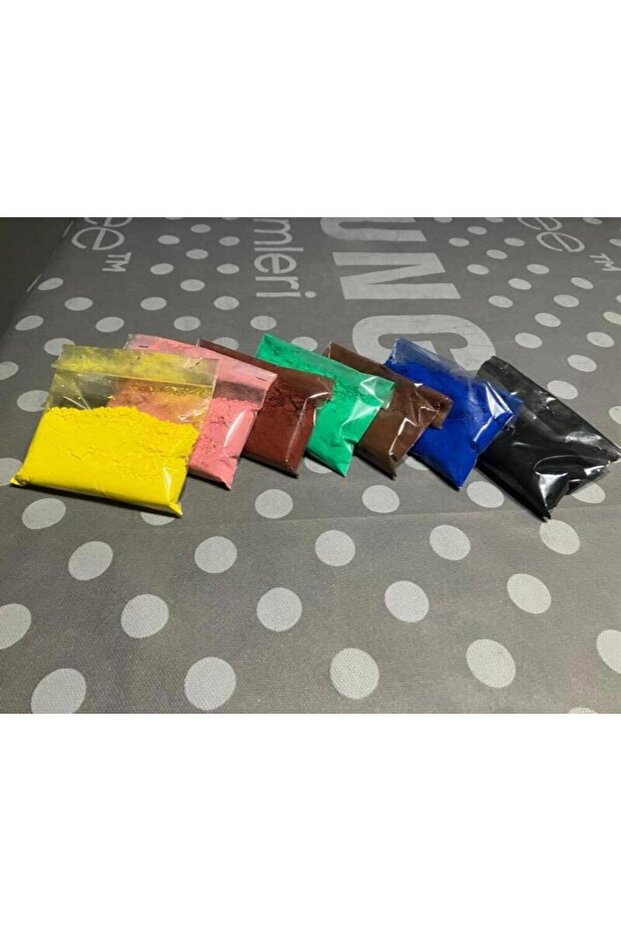 Toz boya seti 7 renk - 1