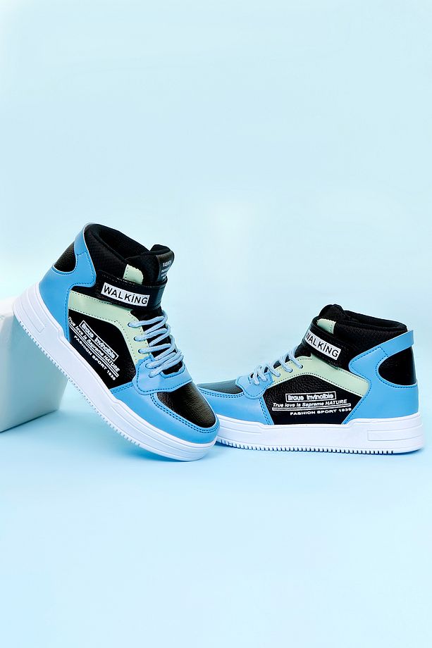 Siyah-Sax Unisex Yüksek Bilekli Basketbol Ayakkabısı - 3