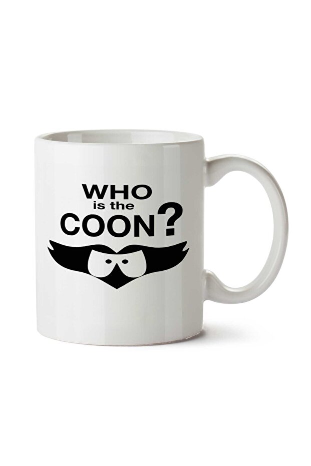كوب مطبوع عليه وجهين من Who is the Cone