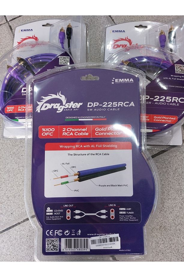 Dp-2 225 5mt Rca Dek Kablosu Kaliteli Ses Isteyenlere Parazit Yapmaz %100bakır Ofc - 2