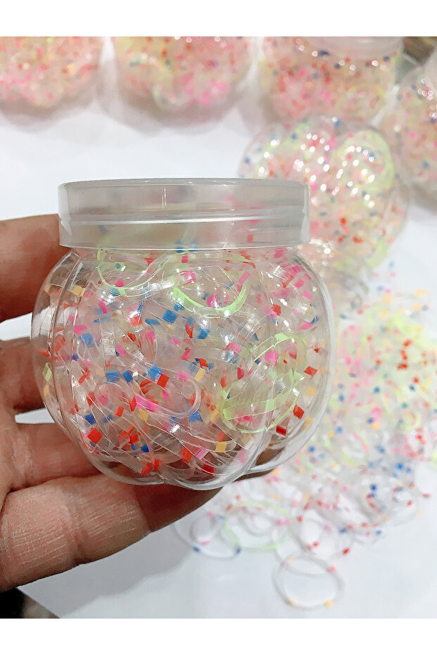 Transparent Elastic Hair Braid Clip That Doesn't Break - 135 Pieces in the Box