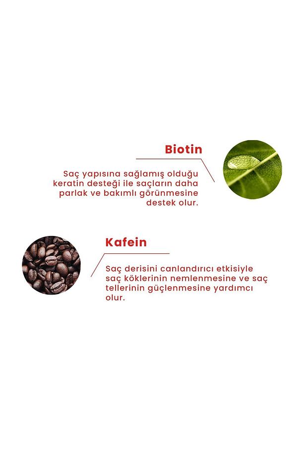 Caffeine Biotine Yavaş Uzayan Kepeklenen Saçlar için Şampuan 250 ML - 3
