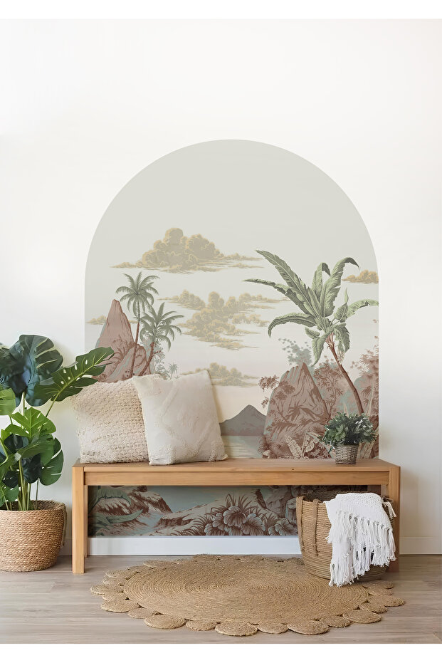 Boho - Bohemian Style Oval Belt Decorative Wall Sticker