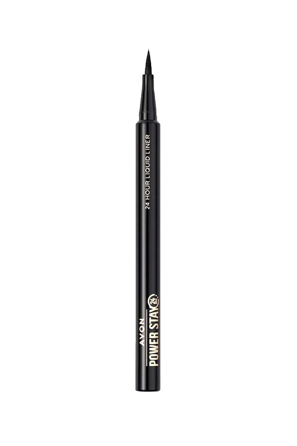 Power Stay Likit Eyeliner Siyah + Asansörlü Göz Kalemi Siyah + Lovider Cep Aynası - 2