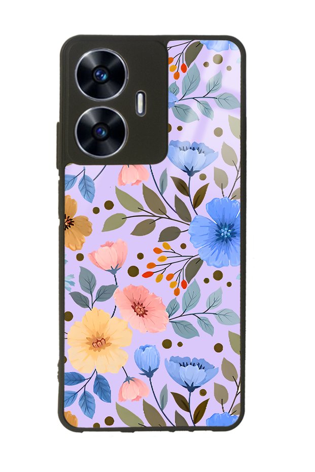 Oppo Realme C55 Flower Garden Design Glossy Phone Case
