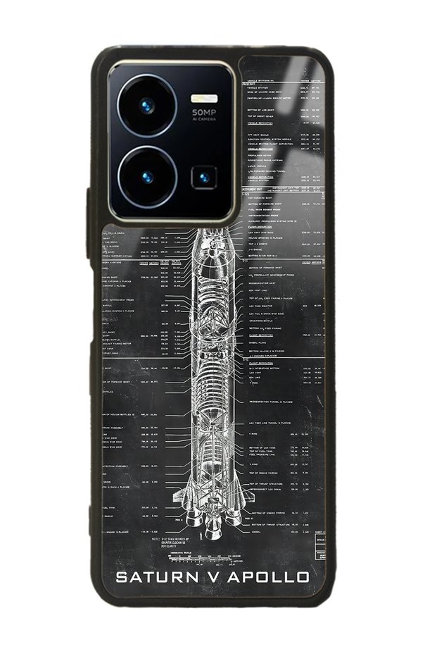 غلاف هاتف لامع بتصميم Vivo Y35 Apollo Plan