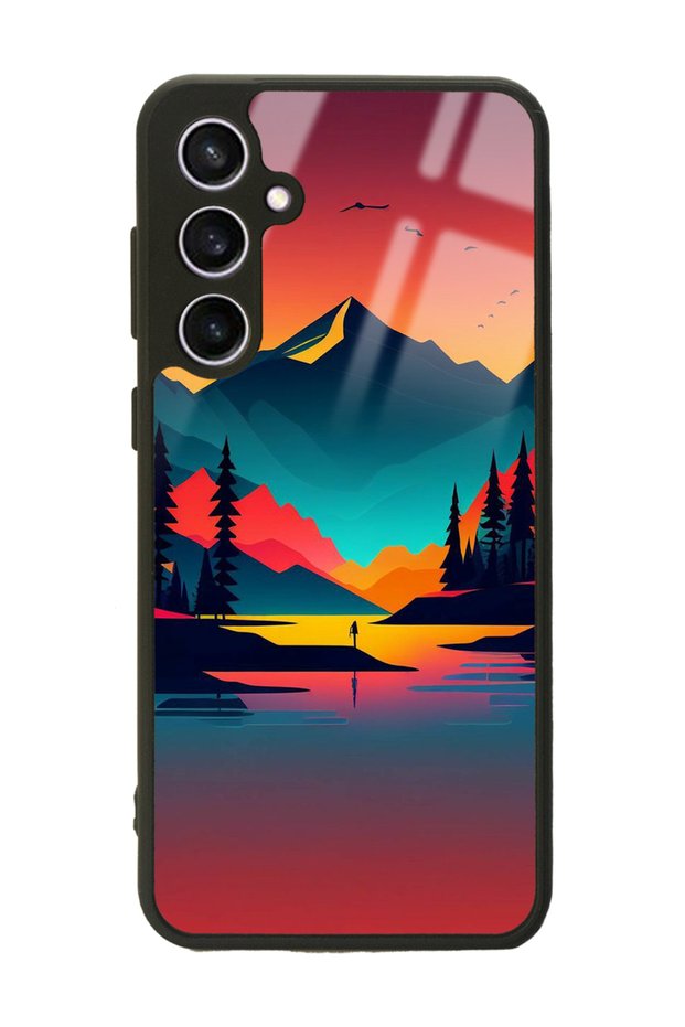 Samsung S23 Fe Sunset Design Glossy Phone Case