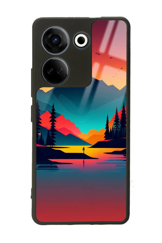 Glossy Phone Case for Camon 20 4g Sunset Design