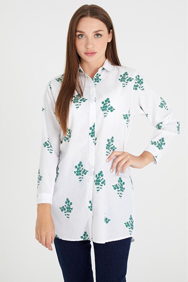 Patterned tunic shirt - 4