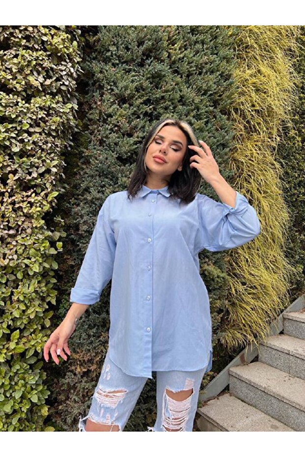 TEK RENK SPOR DÜĞMELİ GÖMLEK ? - 2