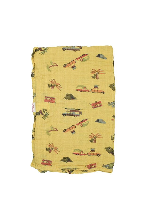 Baby Printed Muslin Baby Blanket 100x110 Cm 79080