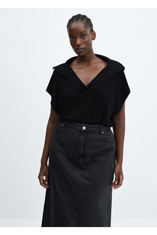 Polo Yaka Triko Yelek - 6