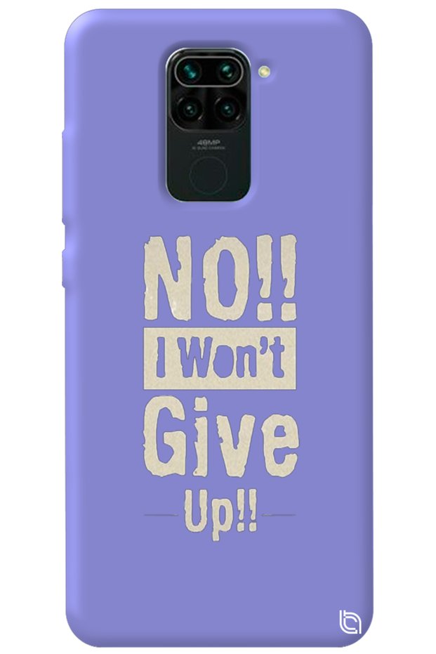 Xiaomi Redmi Note 9 Lilac Premium Velvet Inside I Won'T Mind Pes Patterned Silicone Phone Case