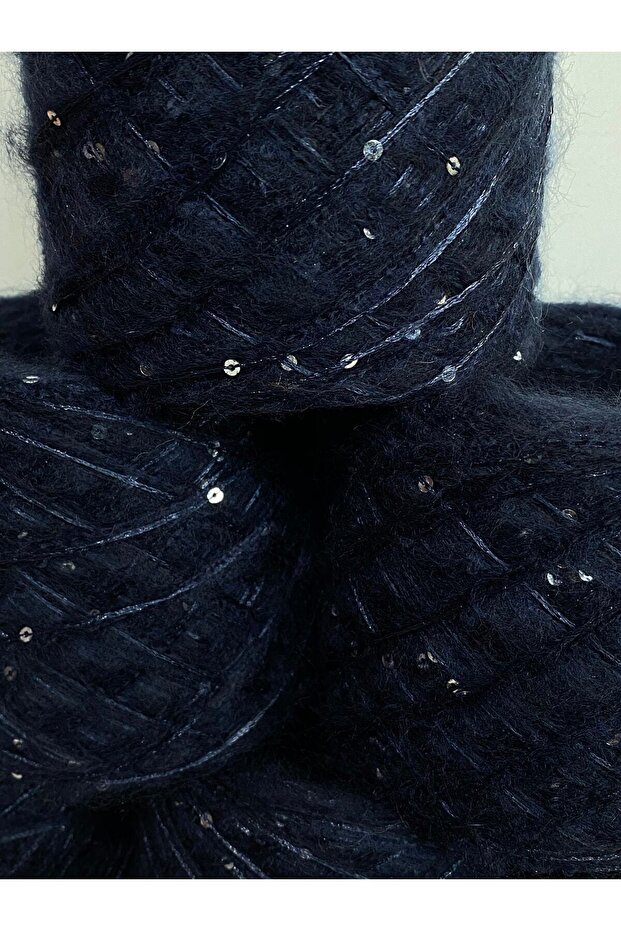 Moher Pulli: bleumarin Moher Black Silver Flake Total 700gr - 2