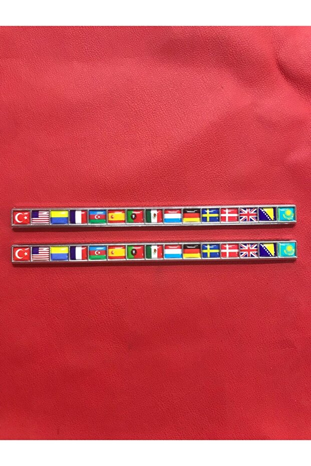 Sequential Flag Plastic Coat of Arms - Country Flags Plastic Coat of Arms (2 Pieces) Special for Labellers