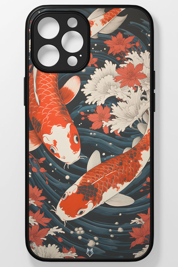 Hokusai Japanese Culture Unbreakable (Tempered) Glass Hard Plastic for iPhone 14 Phone Case