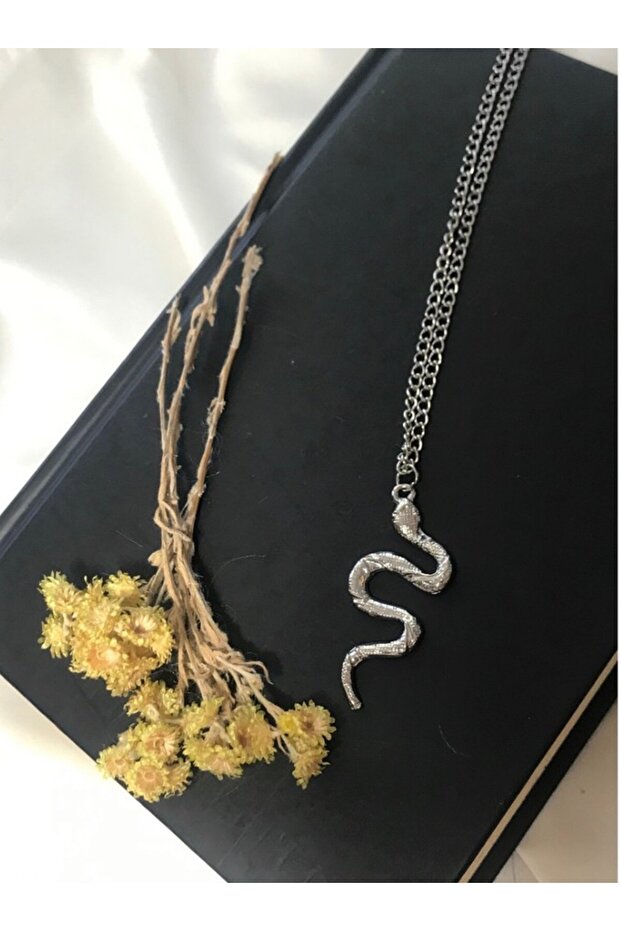Silver Snake Necklace