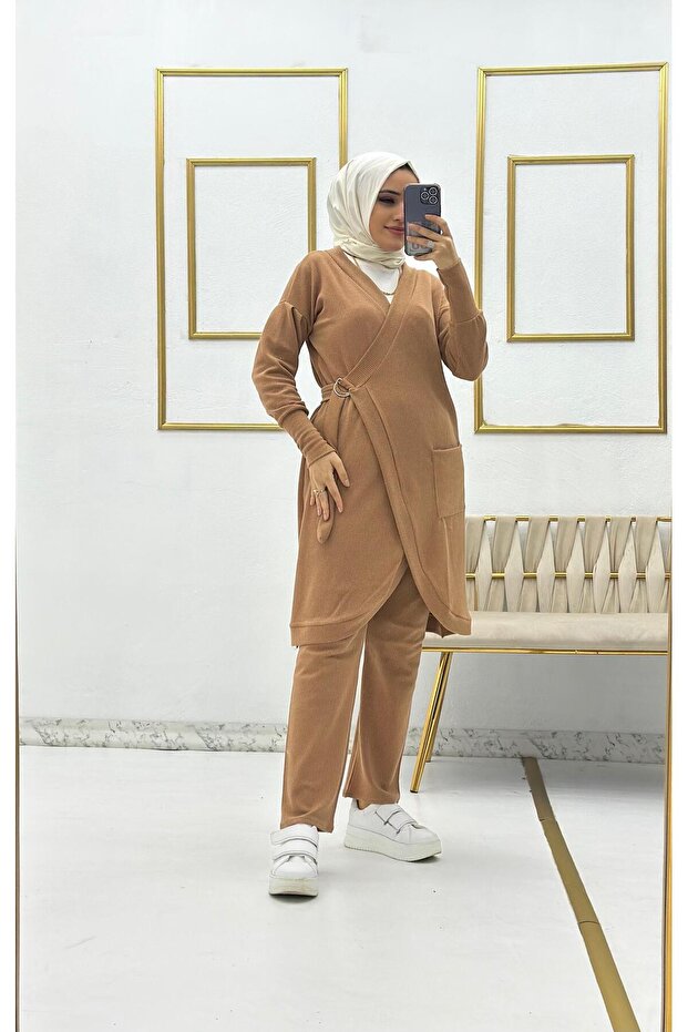 ANVELOP BÜRÜMCÜK ÖRME HIRKALI 2 Lİ TAKIM - 3
