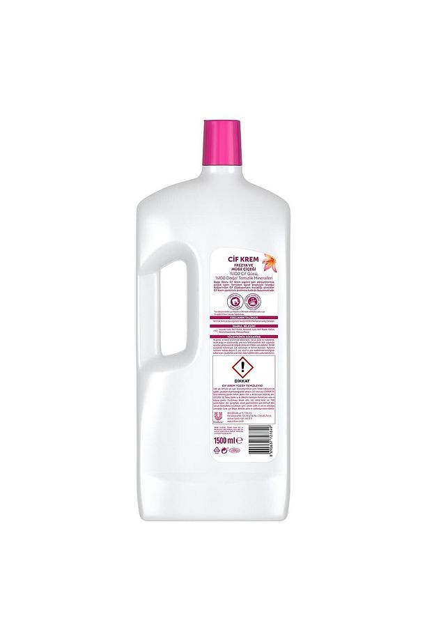 Krem Yüzey Temizleyici Mutfak Ve Banyo Için Frezya Ve Müge Çiçeği Kokulu 1500 ml 2 Adet - 8