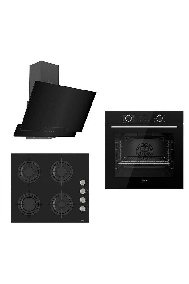 Fryart Cs Serisi Siyah Ankastre Cam Set (d063 + Cs205 + Xe63cs) - 1