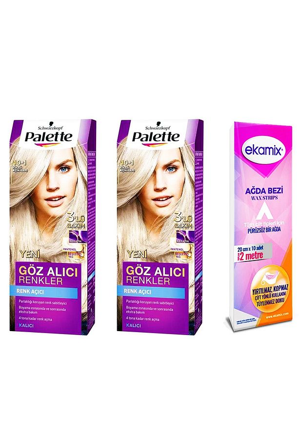 Göz Alıcı Saç Boyası 10.1 Küllü Açık Sarı 2 Adet - 1