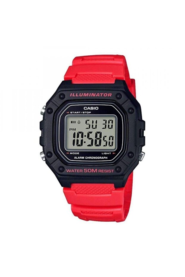 W-218H-4Bvdf Digital Men's Wristwatch