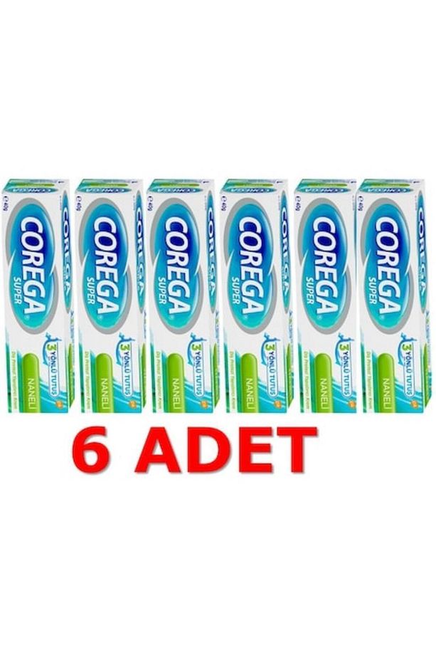 Super Diş Protez Yapıştırıcı Naneli Krem 40gr X 6adet - 1